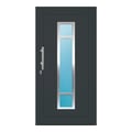 Aluminium Haustür 106x206 cm Anthrazitgrau RAL 7016 Prezo Top 01 
