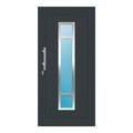 Aluminium Haustür 100x208 cm Anthrazitgrau RAL 7016 Prezo Top 01 