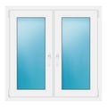 Zweiflügeliges Fenster 106x105 cm Weiß