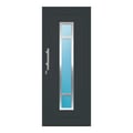 Aluminium Haustür 90x220 cm Anthrazitgrau RAL 7016 Prezo Top 01 