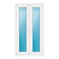 Zweiflügeliges Fenster 86x156 cm Weiß