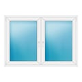 Zweiflügeliges Fenster 166x116 cm Weiß