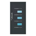 Aluminium Haustür 98x200,4 cm Anthrazitgrau RAL 7016 Prezo Top 18 