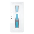 Aluminium Haustür 90x205 cm Verkehrsweiß RAL 9016 Prezo Top 04 