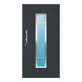 Aluminium Haustür 112x220 cm Anthrazitgrau RAL 7016 Prezo Top 01 