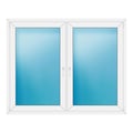 Zweiflügeliges Fenster 170x136 cm Weiß