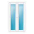 Zweiflügeliges Fenster 96x170 cm Weiß