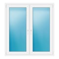 Zweiflügeliges Fenster 140x150 cm Weiß