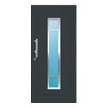 Aluminium Haustür 98x208 cm Anthrazitgrau RAL 7016 Prezo Top 01 