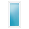 Festverglasung 64x136 cm Weiß