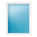 Festverglasung 96x126 cm Weiß