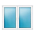 Zweiflügeliges Fenster 160x130 cm Weiß