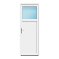 Nebeneingangstür 80x216 cm Weiß 1/3 Glas