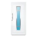 Aluminium Haustür 95x205 cm Verkehrsweiß RAL 9016 Prezo Top 01 