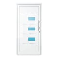 Aluminium Haustür 97,5x198 cm Verkehrsweiß RAL 9016 Prezo Top 18 