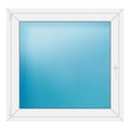 Fenster 116x112 cm Weiß