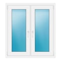 Zweiflügeliges Fenster 102x112 cm Weiß