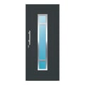 Aluminium Haustür 95x215 cm Anthrazitgrau RAL 7016 Prezo Top 01 