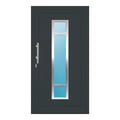 Aluminium Haustür 112x208 cm Anthrazitgrau RAL 7016 Prezo Top 01 