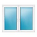 Zweiflügeliges Fenster 160x135 cm Weiß
