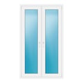 Zweiflügeliges Fenster 105x179 cm Weiß