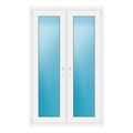 Zweiflügeliges Fenster 100,5x160 cm Weiß