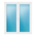 Zweiflügeliges Fenster 152x178 cm Weiß