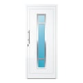 Aluminium Haustür 94x217 cm Verkehrsweiß RAL 9016 Prezo Top 01 