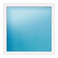 Festverglasung 112x112 cm Weiß
