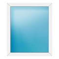 Festverglasung 102x120 cm Weiß