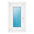 Fenster 44x74 cm Weiß