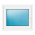 Fenster 85x70 cm Weiß