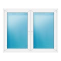 Zweiflügeliges Fenster 172x138 cm Weiß