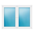 Zweiflügeliges Fenster 166x130 cm Weiß