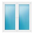 Zweiflügeliges Fenster 148x154 cm Weiß