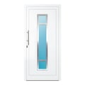 Aluminium Haustür 100x206 cm Verkehrsweiß RAL 9016 Prezo Top 01 