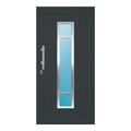 Aluminium Haustür 98,4x198 cm Anthrazitgrau RAL 7016 Prezo Top 01 