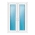 Zweiflügeliges Fenster 90x140 cm Weiß