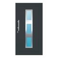 Aluminium Haustür 100x192 cm Anthrazitgrau RAL 7016 Prezo Top 04 