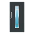Aluminium Haustür 102x210 cm Anthrazitgrau RAL 7016 Prezo Top 01 