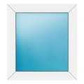 Festverglasung 66x72 cm Weiß