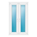 Zweiflügeliges Fenster 80x136 cm Weiß