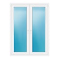 Zweiflügeliges Fenster 126x170 cm Weiß