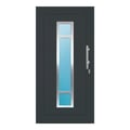 Aluminium Haustür 100x200 cm Anthrazitgrau RAL 7016 Prezo Top 01 