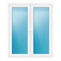 Zweiflügeliges Fenster 140x170 cm Weiß