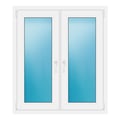 Zweiflügeliges Fenster 105x120 cm Weiß