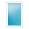 Festverglasung 66x98 cm Weiß