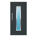 Aluminium Haustür 100x203 cm Anthrazitgrau RAL 7016 Prezo Top 01 