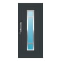Aluminium Haustür 100x218 cm Anthrazitgrau RAL 7016 Prezo Top 01 