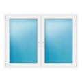 Zweiflügeliges Fenster 176x130 cm Weiß